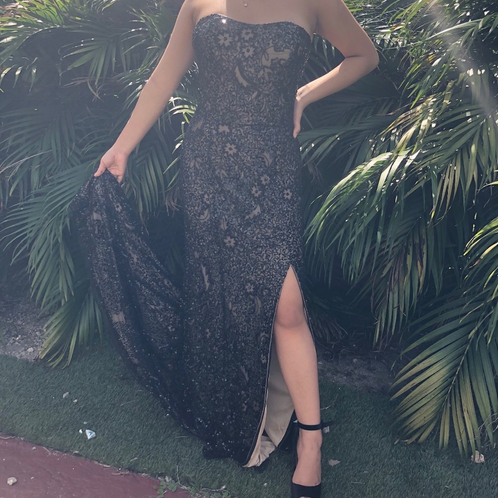 SCALA Black Prom Dress